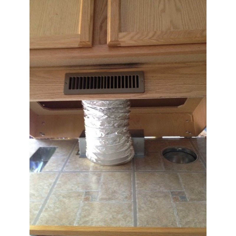 Toe Ductor, Floor Vent Under Cabinet Toe Kick Ducting Kit