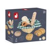 Janod J06645 Wooden Bakery Basket Viennoiseries Basket 6 Realistic Dinette
