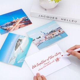 JIANTA Postcards Blank Cards A6 Index Cards White 100 Sheets 300 g Thick Paper for Postcards Greeting Cards Invitation Cards for Printing - 148 x 105 mm