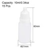 sourcing map Plastic Dropper Bottles, 10ml/0.34 oz Empty Squeezable Dropper