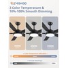 ZMISHIBO 52 Inch Ceiling Fans with Lights, Smart Remote/APP Control,