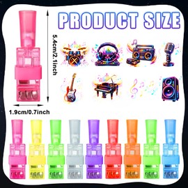 24PCS Music Party Favors Finger Lights for Kids, Goodie Bag Stuffers