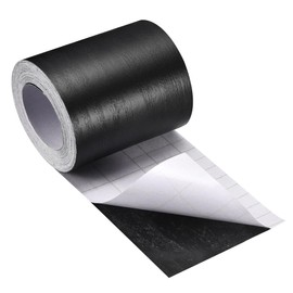 GLOKUUCA Wood Grain Repair Tape - 1 Pack Self Adhesive Wood Tape Fits for Tables Doors Window Floor Furniture Renovation - PVC Durable Multi-Use Adhesive Patch - (2-inch x 33-ft Black)