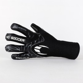 HO Soccer ESKUALO Blackout Goalkeeper Gloves, Plain, Adult, Black, Size 8
