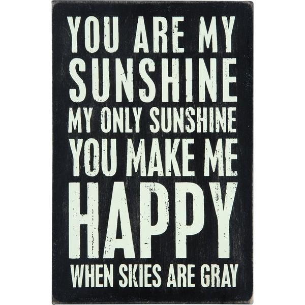 Wood Mailable Postcard- " You Are My Sunshine, My Only Sunshine"