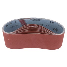 KYOCERA WA#240 6611211 Former Ryobi Endless Belt Sanders for BE-3210 B-7076, Set of 10, 3.0 x 21.1 inches (76 x 533 mm)