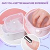 Nail Soaking Bowl (Nail Soaking Bowl 2PCS & Cuticle Pusher