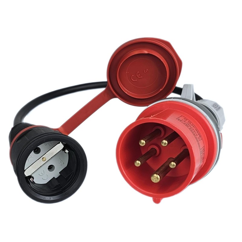 RoadEu CEE High Current Adapter, CEE Plug 16 A, 380