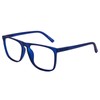 MARE AZZURO Large Reading Glasses Men Square Readers 0 1.0