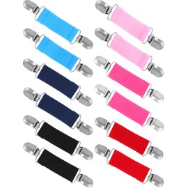 Zhanmai 6 Pares Clips para Vestir Clips de Manopla Elástica Trasera Broche de Acero Inoxidable para Mujer