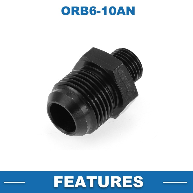 A ABSOPRO Male Flare Reducer Hose Fitting Adapter ORB6-10AN Fuel