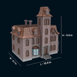 Bird's Wood Shack 3D Wooden Puzzle DIY Miniature House Kit - DIY Tiny House Kit from Addams Family - Easy-to-Assemble 1/8” Baltic Birch Wood - Model House Kit for Family, School, Hobby, Crafts, Gift