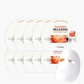 비앤비지 스킨부스터 플라센타 릴렉싱 마스크팩, 1개입, 30개 B&BG Skin Booster Placenta Relaxing Mask Pack, 1 Piece, 30 Packs, 1개입 × 30개