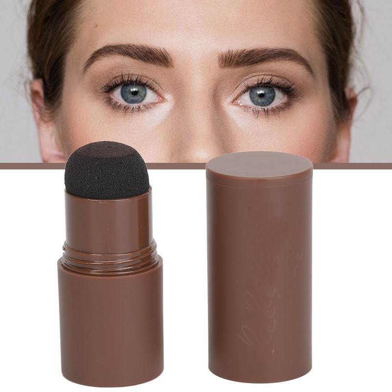 Eyebrow Powder Stamp Kit with 2Pcs Brushes 20Pcs Stencils Long