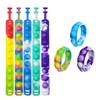 Pack of 5 Fidget Toy Bracelets, Pop Bubble Fidget Bracelet