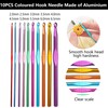 laeeyin 100-Piece Crochet Hook Set, Colourful Crochet Hooks Set, Soft