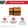Simpson Cleaning 7110264 Water Oulet Fitting for OEM Technologies Axial
