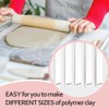 Tiudium 5 Pairs Clay Rolling Pin Guides for Dough Thickness
