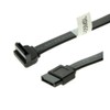 SATAGear 4 inch Black SATA Device Cable Straight to Left