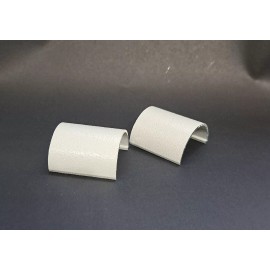 White Swimming Pool Aluminum Bullnose Coping Clips Beauty Clips 2" Light Gray Lot of 2