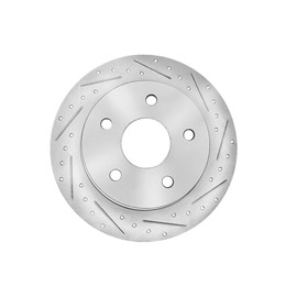 PM Auto Left Front Drilled Slotted Brake Disc Rotors Replacement For 2011-2018 RAM 1500