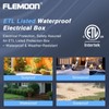 Flemoon [2 Pack] Outdoor Electrical Box Waterproof, Medium Weatherproof Electrical
