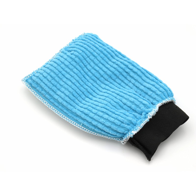 awiwa Mikrofaser Autowaschhandschuh & Autoschwamm lackschonend (Blau)