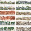 PET Washi Tape 6 Rolls Wide Flowers Transparent Ephemera Light