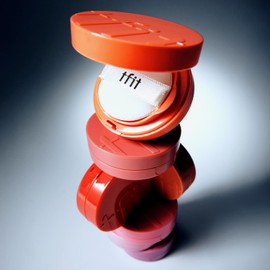 TFIT Fluffy Velvet Cushion Cheek, 0.1 oz (4 g), High Adhesion, Spring Makeup, Easy, Point Makeup, Color Makeup, O01 Coral Orange/O01 CORAL ORANGE