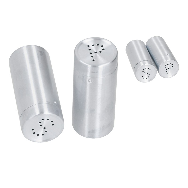 2pcs Spice Jar Stainless Steel Seasoning Bottle Salt and Pepper