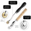 JUHONNZ Tracing Wheel,2 Pcs Sewing Wheel Marker with PVC Handle