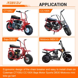 RZEOZU 06B 06C 35 Chain Breaker Tool Motorcycle Chain Breaker Replacement for #35 T8F Roller Chain Mini Bike Go Kart Cart ATV Dirt Bike Scooter Quad Bicycle Mountain Electric Bike Parts (3mm Pin)