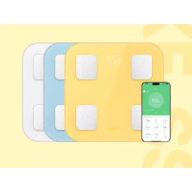 KF 가정용 스마트 체성분 체중계 18가지 데이터 앱연동 체중계 KF-SS100 Smart Body Composition Scale for Home Use with 18 Data Points and App Connectivity KF-SS100 [Smart Body Fat Scale KF-SS100 (Yellow)]