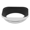 Haoge 55mm Square Metal Screw-in Lens Hood with Cap for