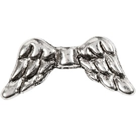 Wings, W: 20 mm, antique silver, AS, 16pcs