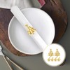 UPKOCH Metal Napkin Rings, 6 Pieces, Christmas Tree Napkin Rings,