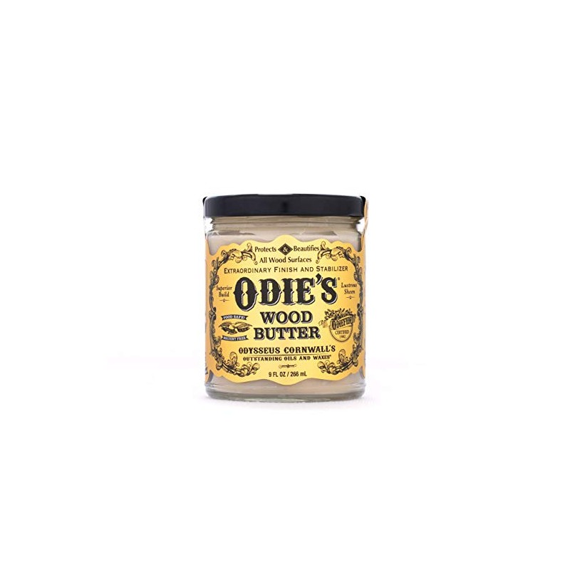 Odie's Wood Butter in a 9 Ounce Glass Jar for