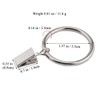 Coideal Silver Curtain Ring Clips with Hook, 30 Pack Rustproof