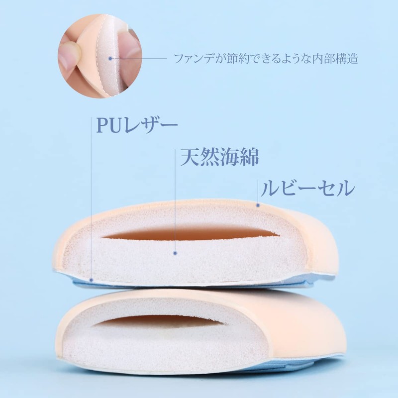 SIXPLUS 1 Pack Multi-functional Makeup Sponge Puff Moist Marshmallow Soft