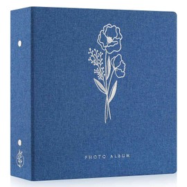 Lanpn Photo Album 4x6 1000 Pockets, Extra Large Capacity Linen Cover Picture Albums Holds 1000 Horizontal and Vertical Photos Blue