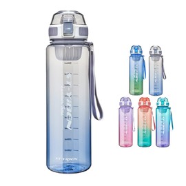 TSQIBU Bottle Water Bottle, 33.8 fl oz (1,100 ml), Large Capacity, Plastic, Ultra Lightweight, Cold Resistant, Heat Resistant, Portable, Leak Proof, BPA Free, Unisex, Adults, Children, Outdoors,