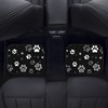 YINGQIGUAN Paw Print Car Floor Mats Carpet Universal Abstract Dog