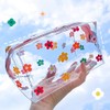 Pack of 2 Cosmetic Bags Transparent PVC Transparent Storage Case