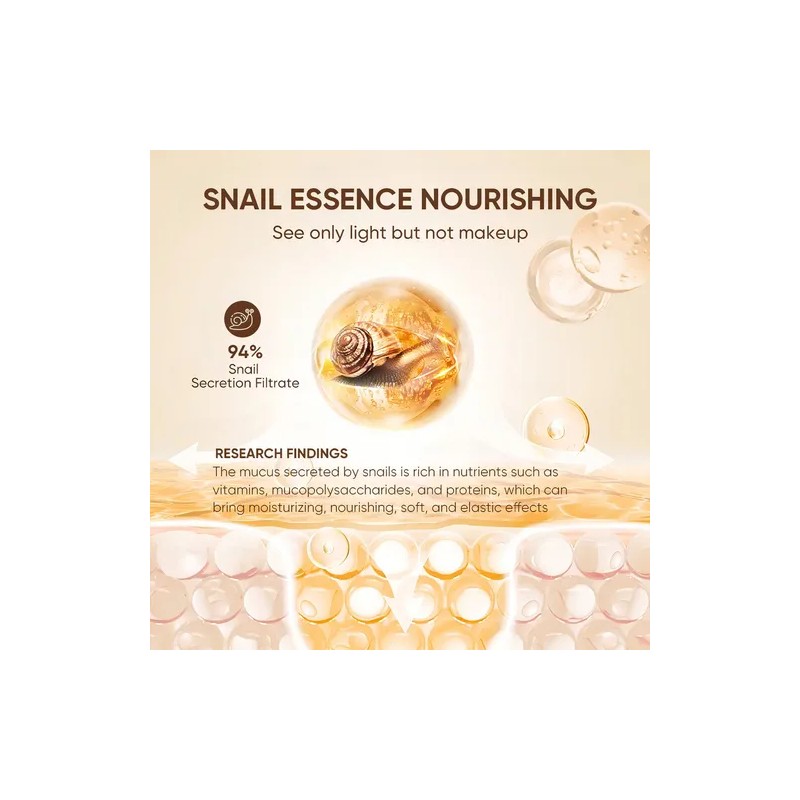 Base De Maquillaje Quarxery Snail 30 Ml (bronce)