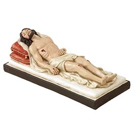 Paben Articoli Religiosi Statue of Christ Dead Lying on Bed Easter Nativity Scene cm. 20 cm