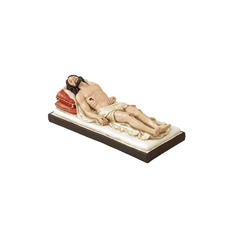 Paben Articoli Religiosi Statue of Christ Dead Lying on Bed