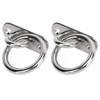 2pcs Stainless Steel Pad Eye Plate High Strength Highly Polished