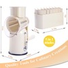 ENERGEVITY Manual Rotary Cheese Grater with Handle, 5 in 1