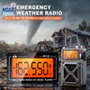 RunningSnail Solar Hand Crank Emergency Radio, NOAA Weather Alert, AM/FM/SW