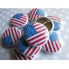 2024 Election Day Buttons - American Flag Pins - Memorial